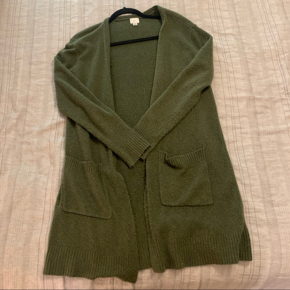 Olive Green Cardigan